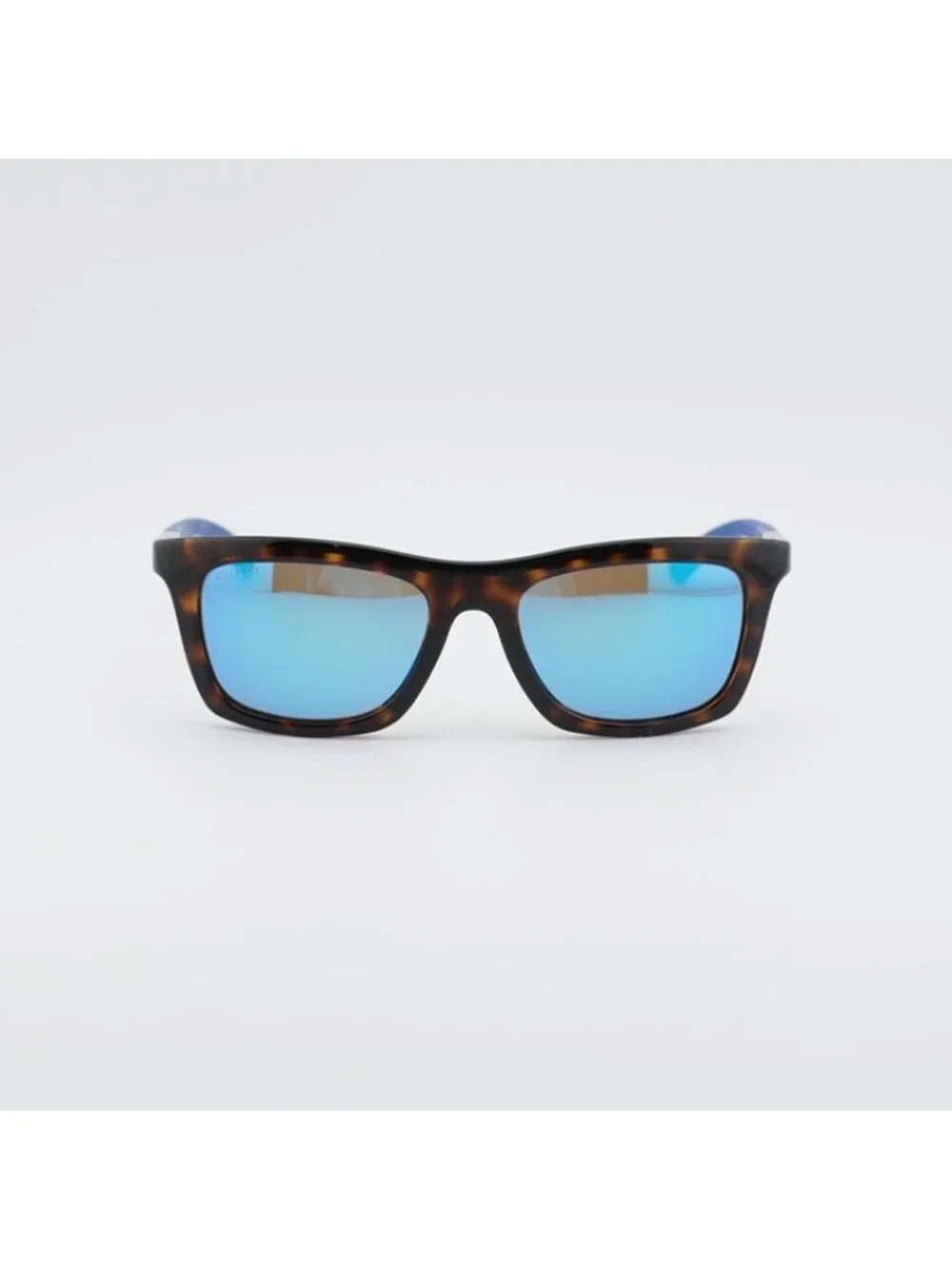 Gucci GG1735S 003 Sunglasses Havana Rectangle Frame, Blue Lenses
